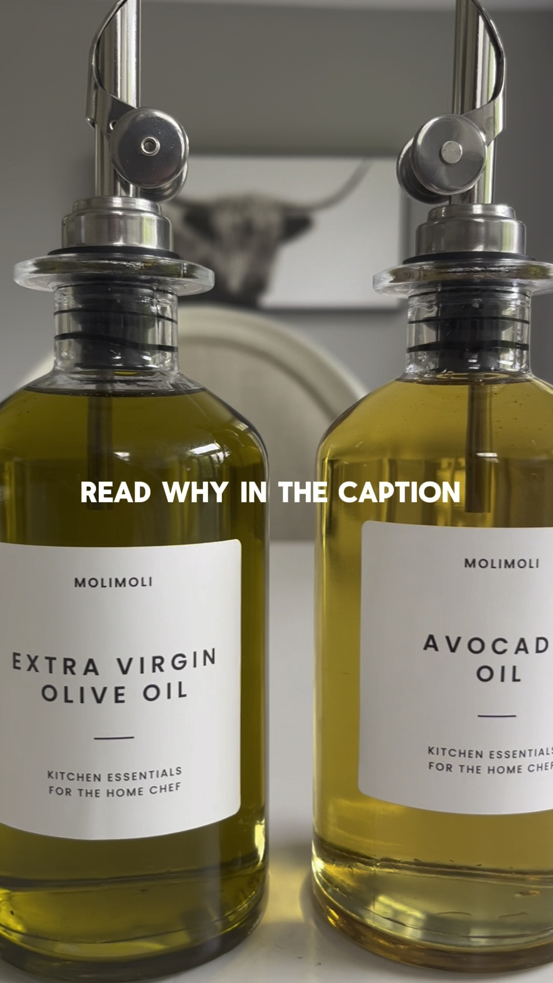 Best and cutest oil dispensers for your kitchen!

They even come with premade sticker labels of every variety so all your pourers match.

Really elevated the look of my kitchen counters.

Available in silver, gold, or black.

#LTKFindsUnder50 #LTKHome #LTKGiftGuide