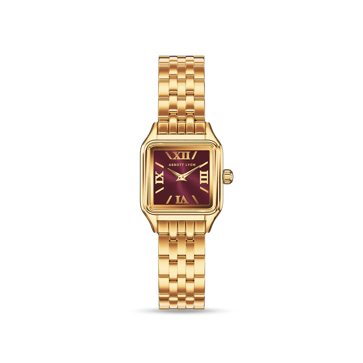 Essence 19mm Burgundy Watch (Gold) | Abbott Lyon
