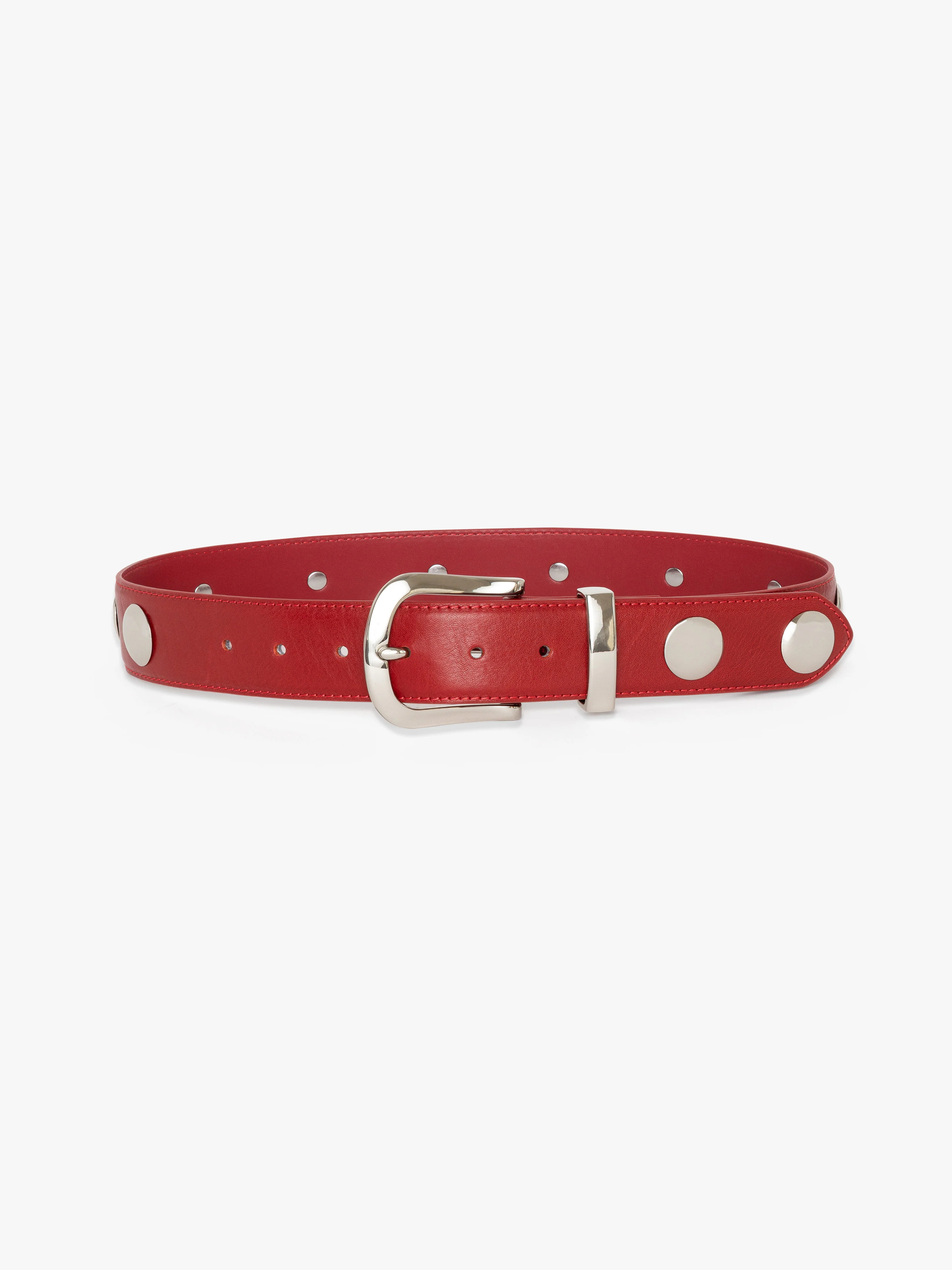 Emery Grommet Belt - Scarlet | Lisa Says Gah