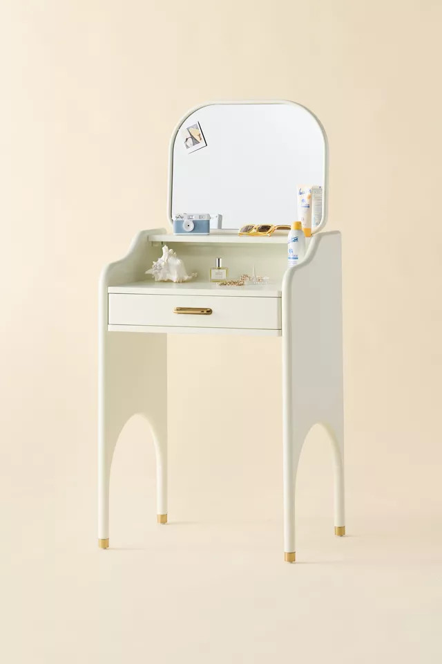 Doe Makeup Storage Vanity in Ivory at Urban Outfitters | Urban Outfitters (US and RoW)