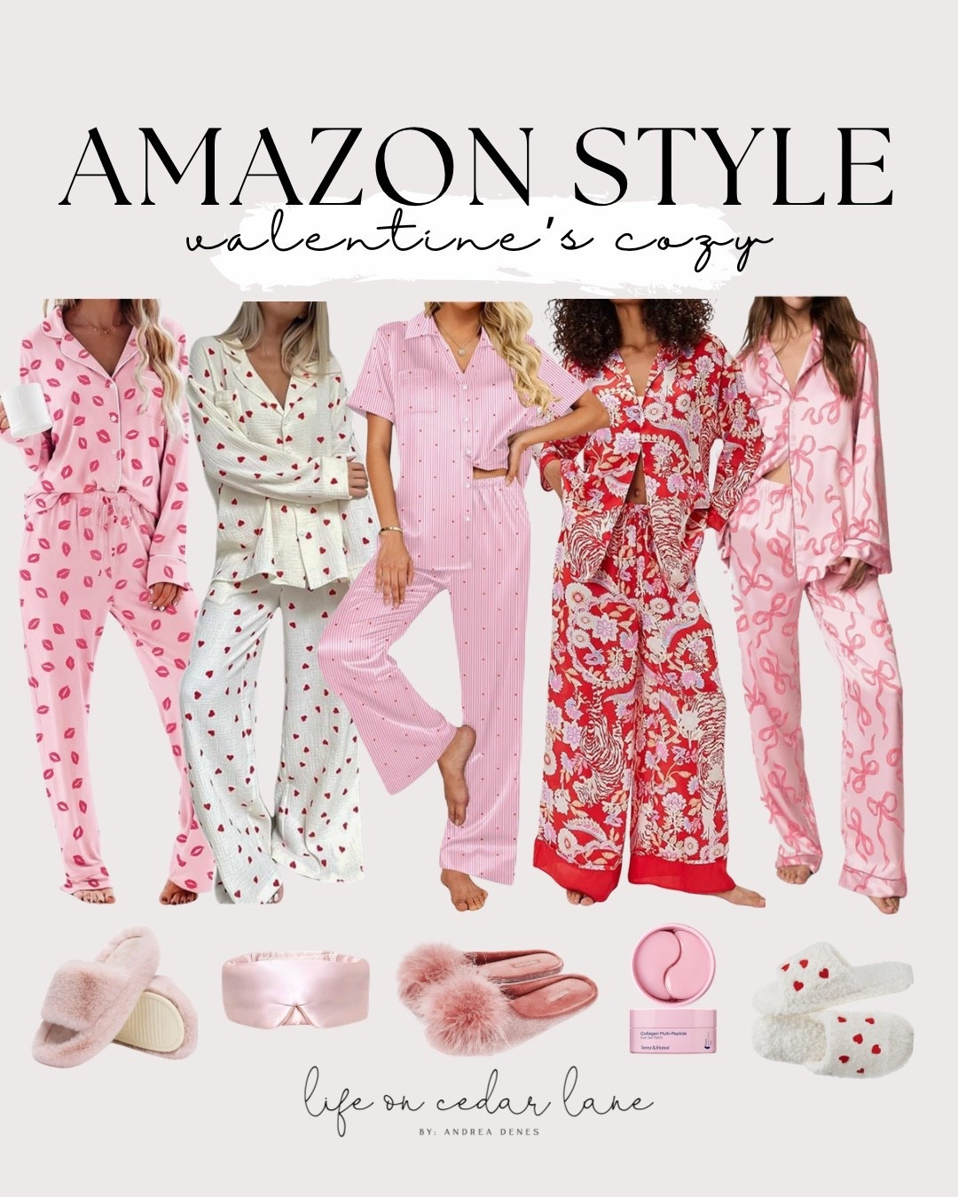 Spoil yourself with these cozy and chic Amazon pajamas! Perfect for Valentine's Day or any day! #amazonstyle #cozyvibes

#LTKHome #LTKmorningroutine #LTKOver40