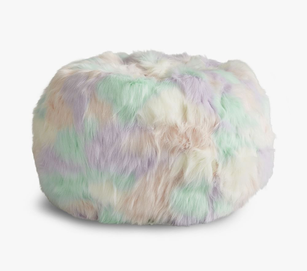 Unicorn Faux Fur Anywhere Beanbag(TM) | Pottery Barn Kids