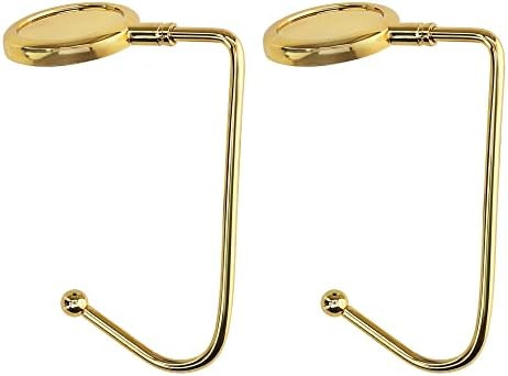 kwmobile Purse Hooks for Table - Set of 2 Metal Handbag Hook Holder Hand Bag Hanger for Tables, D... | Amazon (US)