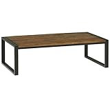 Amazon Brand – Stone & Beam Industrial Coffee Table, 53"W, Antique Natural and Black | Amazon (US)