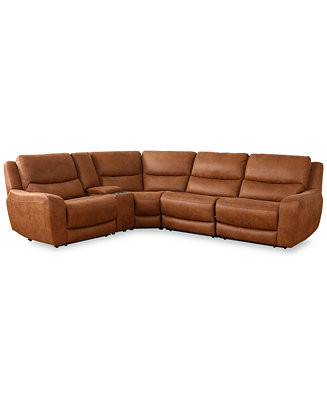 Tanico 5-Pc. Modular Sectional with 3 Power Motion Chairs & 1 Console | Macy's Canada