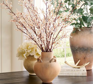 Faux White Berry Branch | Pottery Barn (US)