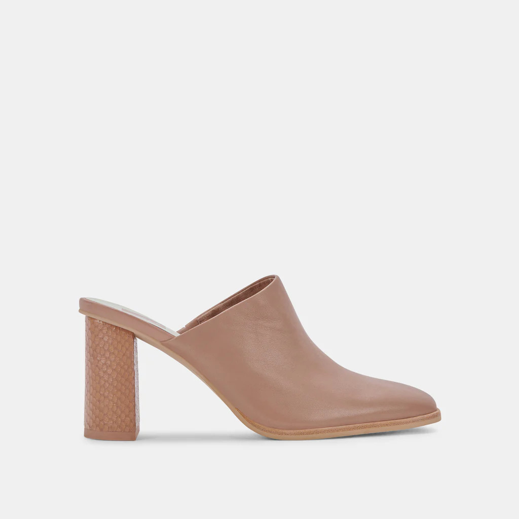 PAREZ MULES CAFE LEATHER | DolceVita.com