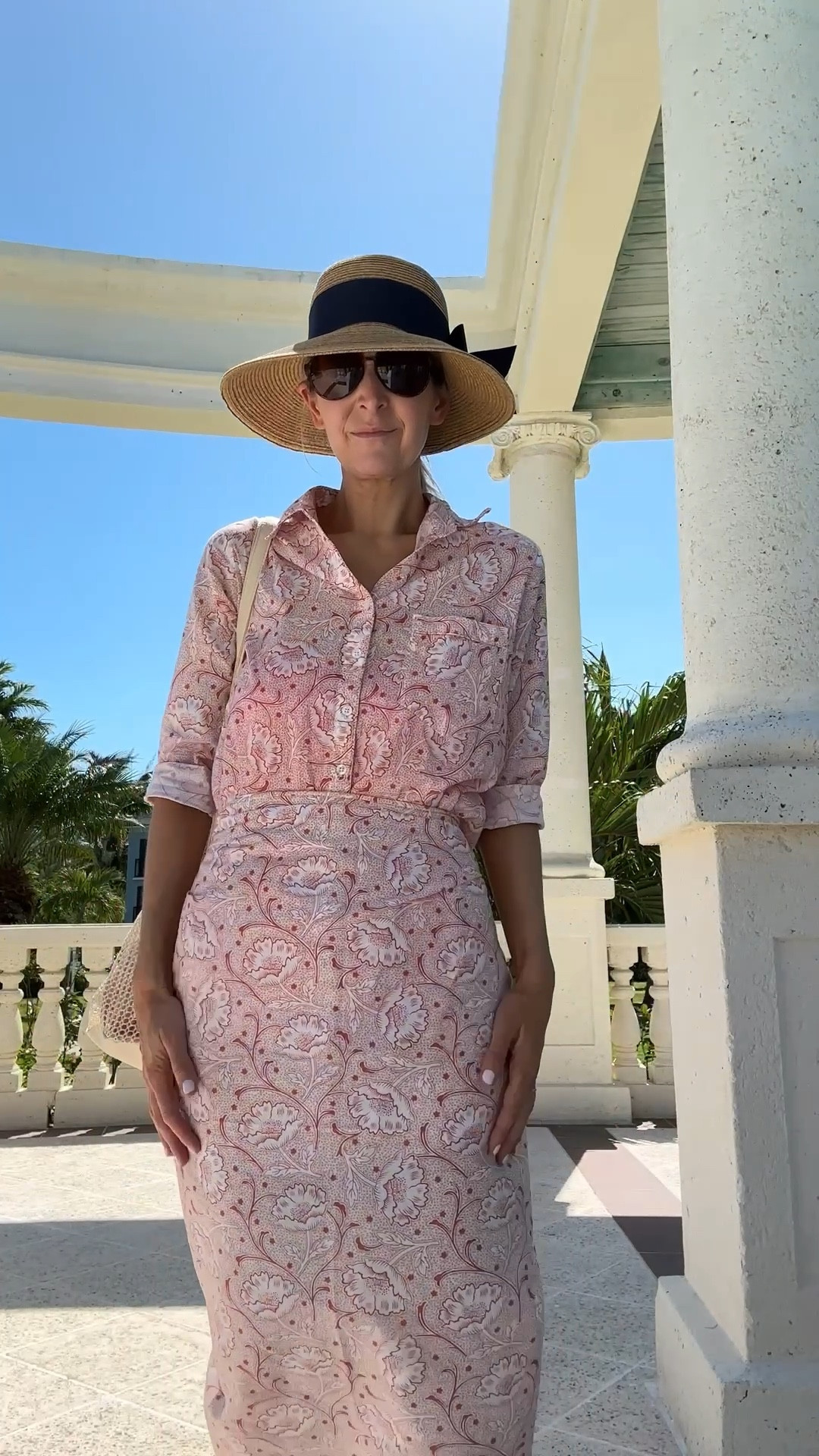 First full day on Turks and Caicos. The water truly is Caribbean blue it is gorgeous! You probably know I love coral so I couldn’t resist this pretty duo. The wrap skirt could be wearing so many ways or just by itself. Same with the shirt. It’s called the husband shirt because it’s long and you can wear it as a cover by itself. The hat truly is packable. I smashed it flat in my bag and it has several ribbon options available and the mesh tote bag is great for if you’re trying not to check a bag it’s on Amazon. 

#LTKWatchNow #LTKTravel #LTKSwim