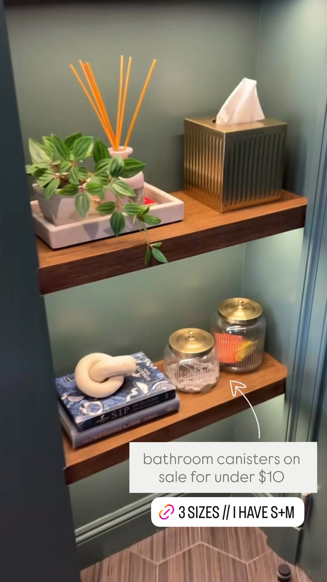 Bathroom canisters on sale for under $10 // 3 sizes. I have the small + medium 

Target home decor

#LTKSaleAlert #LTKHome