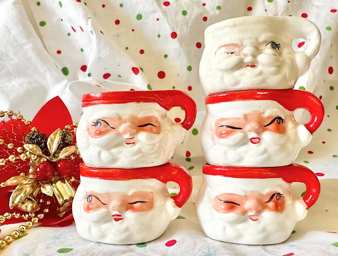 Miniature Winking Santa Mugs From Holt~howard Made in Japan – Each One Sold Individually - Etsy | Etsy (US)