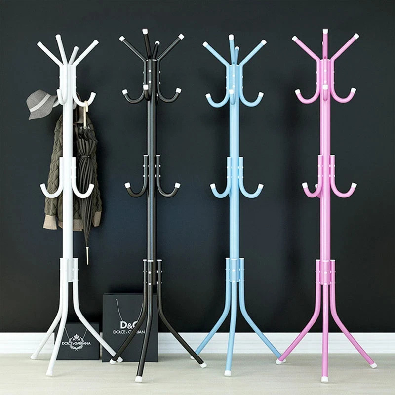 14 Hooks Coat Stand Coat Hat Jacket Umbrella Floor Standing Rack Clothes Hanger | eBay UK