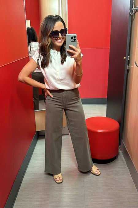 Target spring outfit inspo! 
Love these wide leg ankle jeans 🤩 come in several colors and under $30! 

#LTKSeasonal #LTKstyletip #LTKfindsunder50