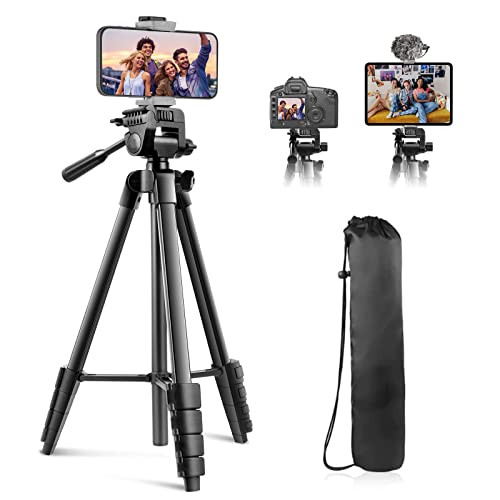 Sensyne 64" Camera Tripod Stand, Versatile Phone & iPad Tripod with Wireless Remote and 2-in-1 Ph... | Amazon (US)