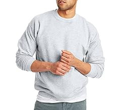 Hanes Men's EcoSmart Fleece Sweatshirt, Cotton-Blend Pullover, Crewneck Sweatshirt for Men (1 or ... | Amazon (US)