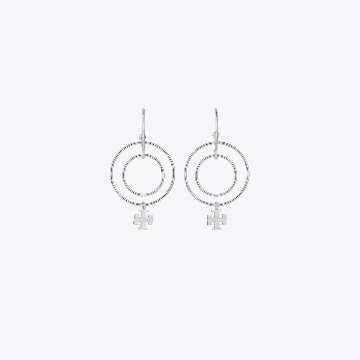 Logo Wire Hoop Earring: Women's Designer Earrings | Tory Burch | Tory Burch (US)
