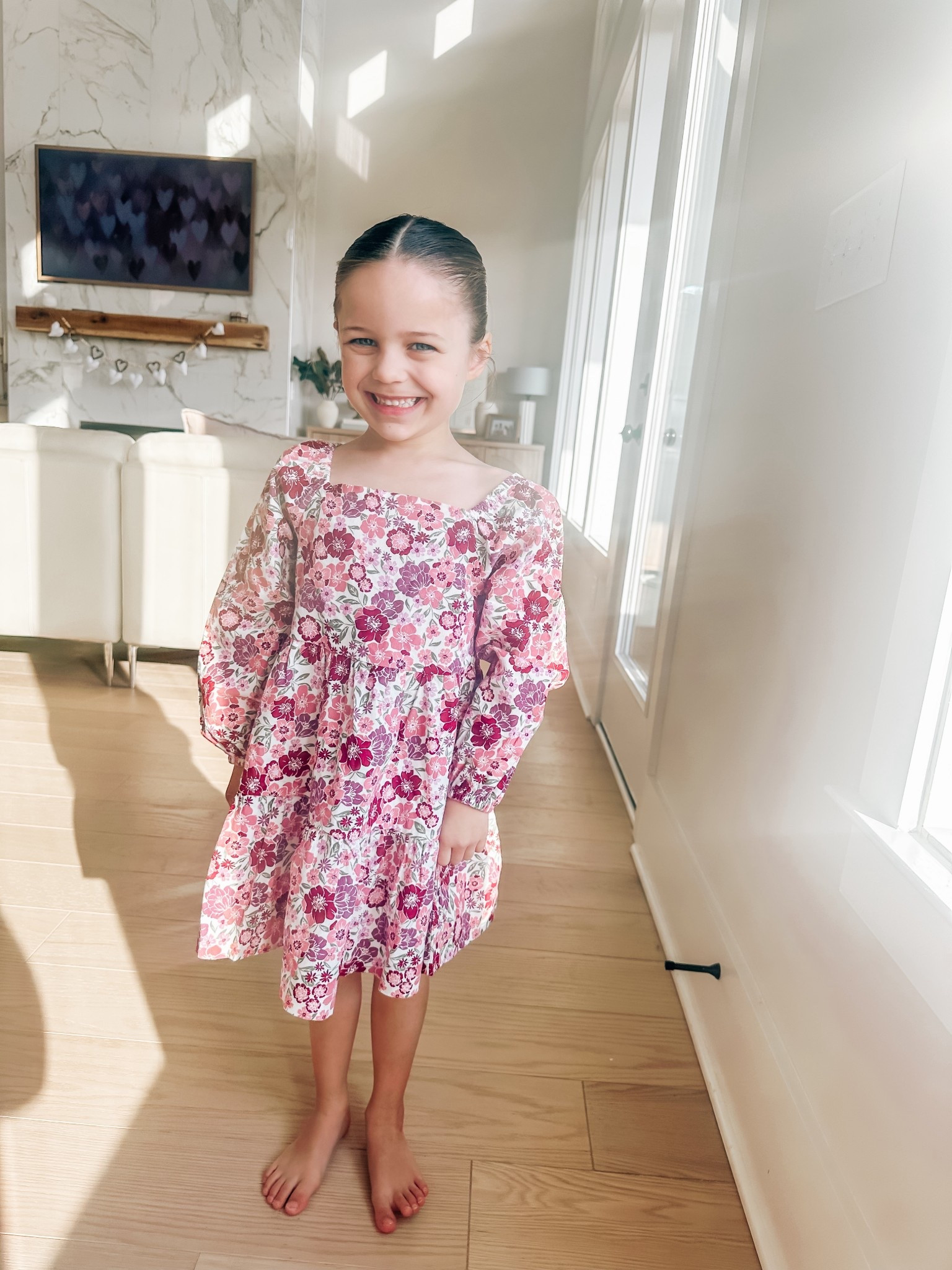 Picked up this adorable dress at Draper James the other day! Eloise wanted to show it off!! So cute but running low on stock. 

#LTKmomlife #LTKKids #LTKValentine