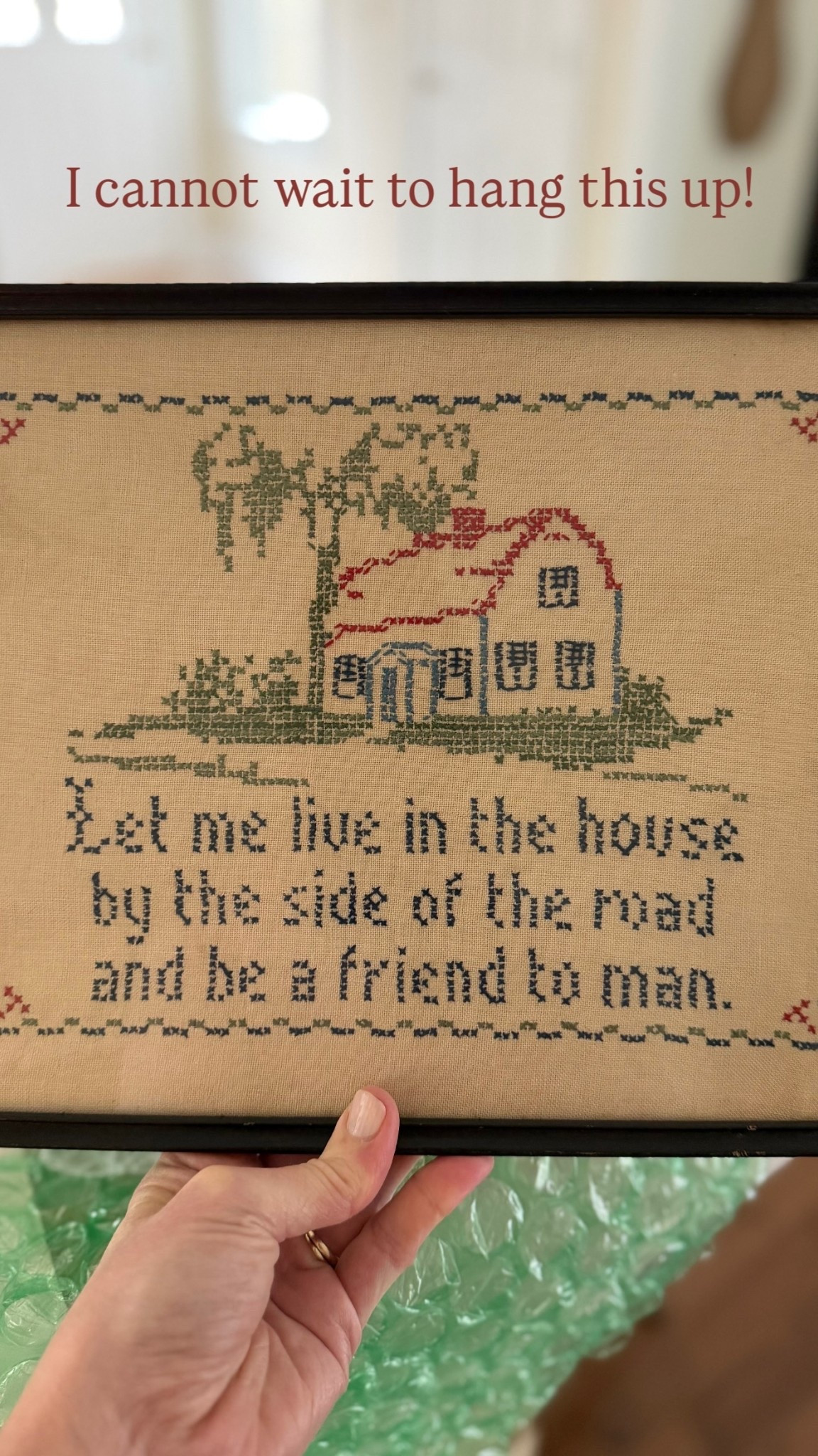 I cannot wait to hang this up!