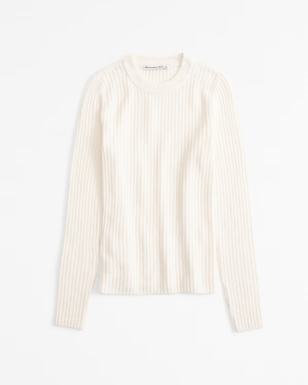 Women's Slim Crew Sweater | Women's Tops | Abercrombie.com | Abercrombie & Fitch (US)