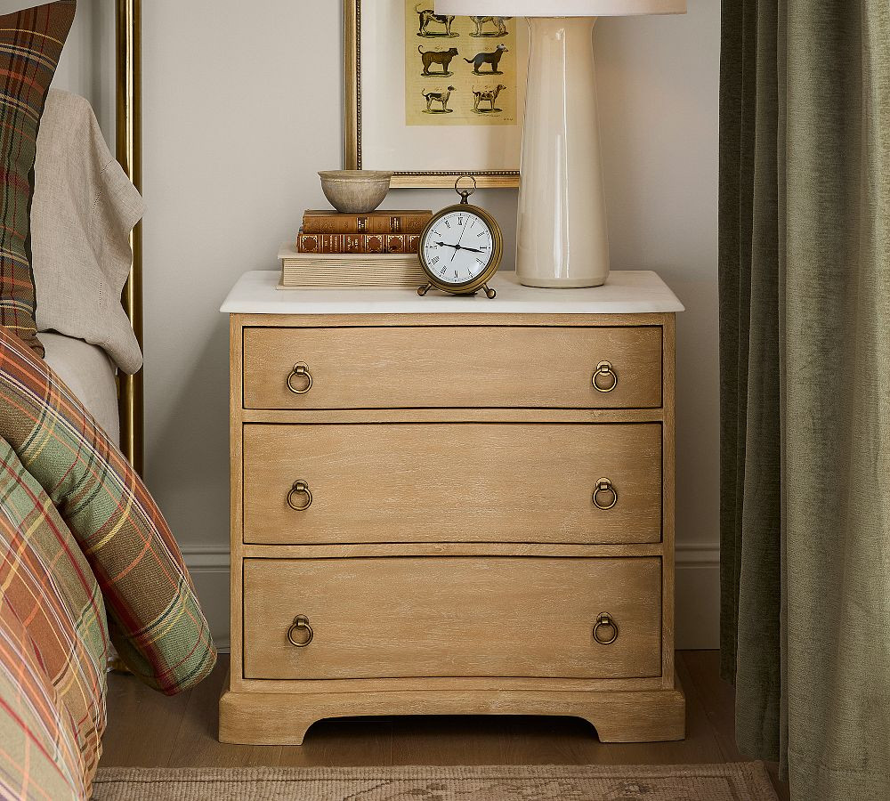 Scarlett Marble Nightstand (28") | Pottery Barn (US)