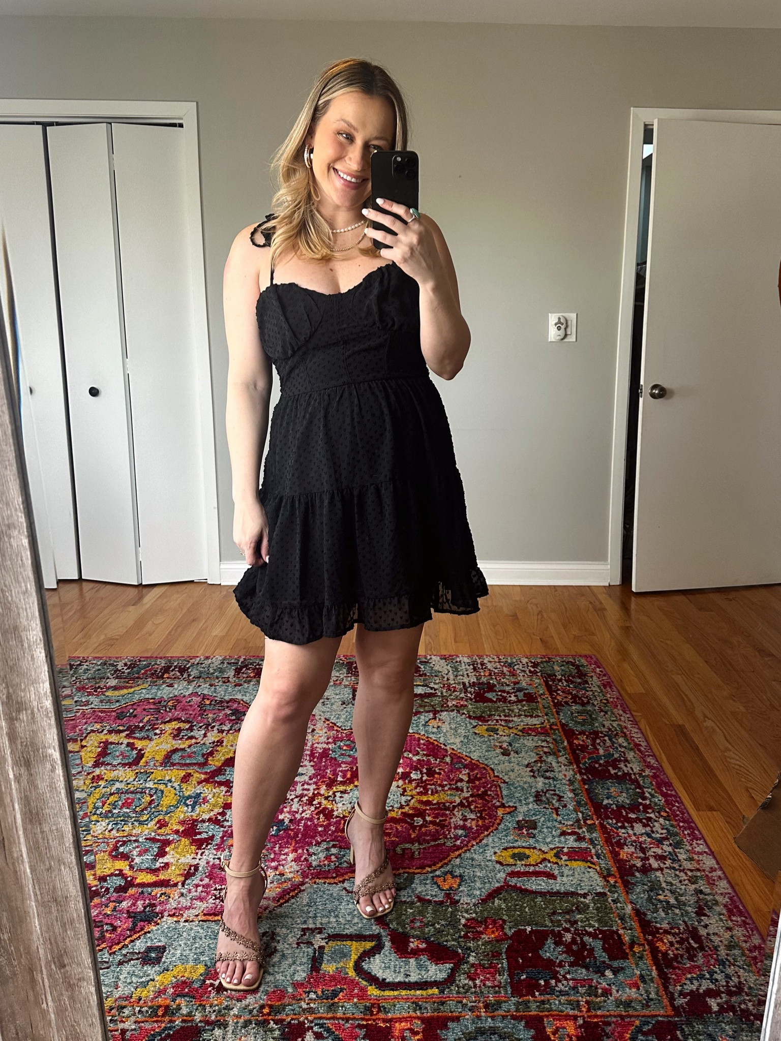 Dress is on sale today, wearing a size large to fit over the bump #springdress #vacationoutfit 

#LTKshoecrush #LTKbump #LTKsalealert