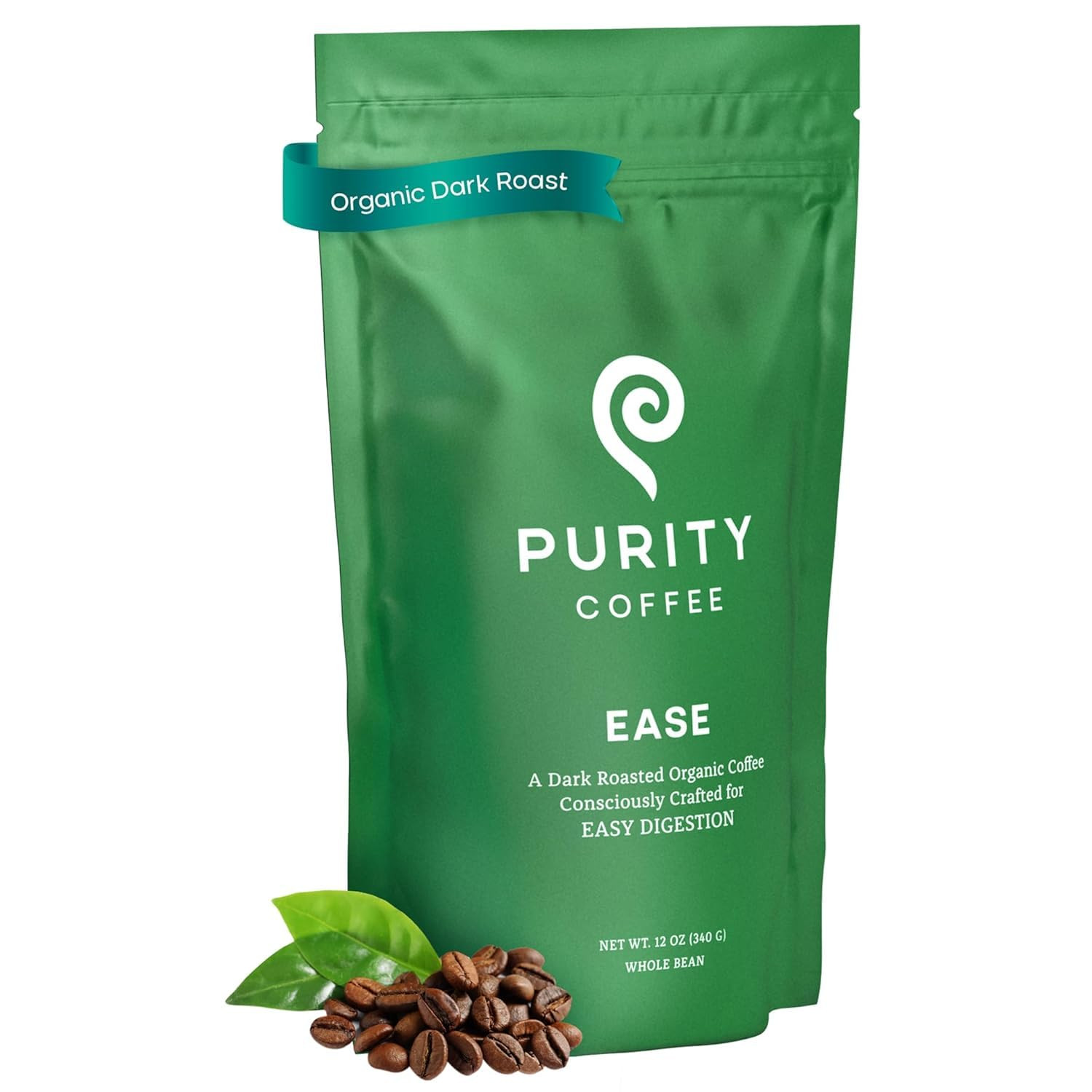 Purity Coffee EASE Dark Roast Low Acid Organic Coffee - USDA Certified Organic Specialty Grade Ar... | Amazon (US)