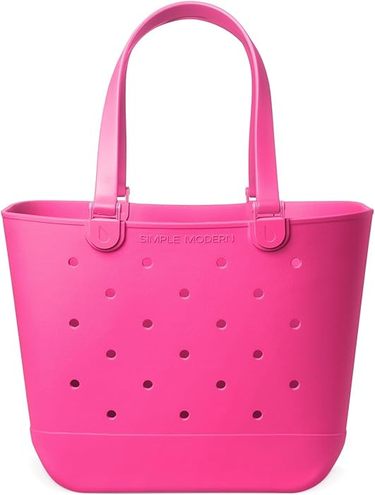 Simple Modern Extra-Large Beach Bag | Waterproof Getaway Rubber Tote with Zipper Pocket for Trave... | Amazon (US)