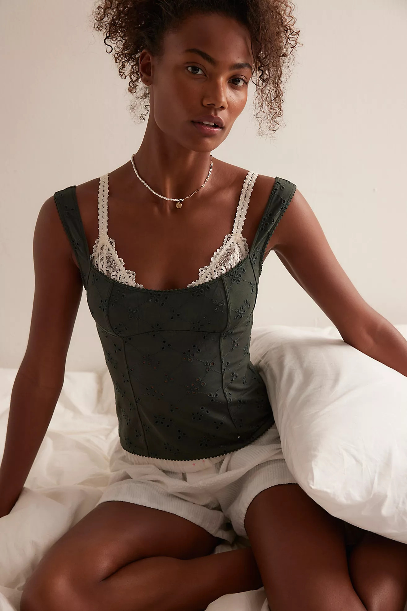 Full Bloom Eyelet Cami | Free People (Global - UK&FR Excluded)