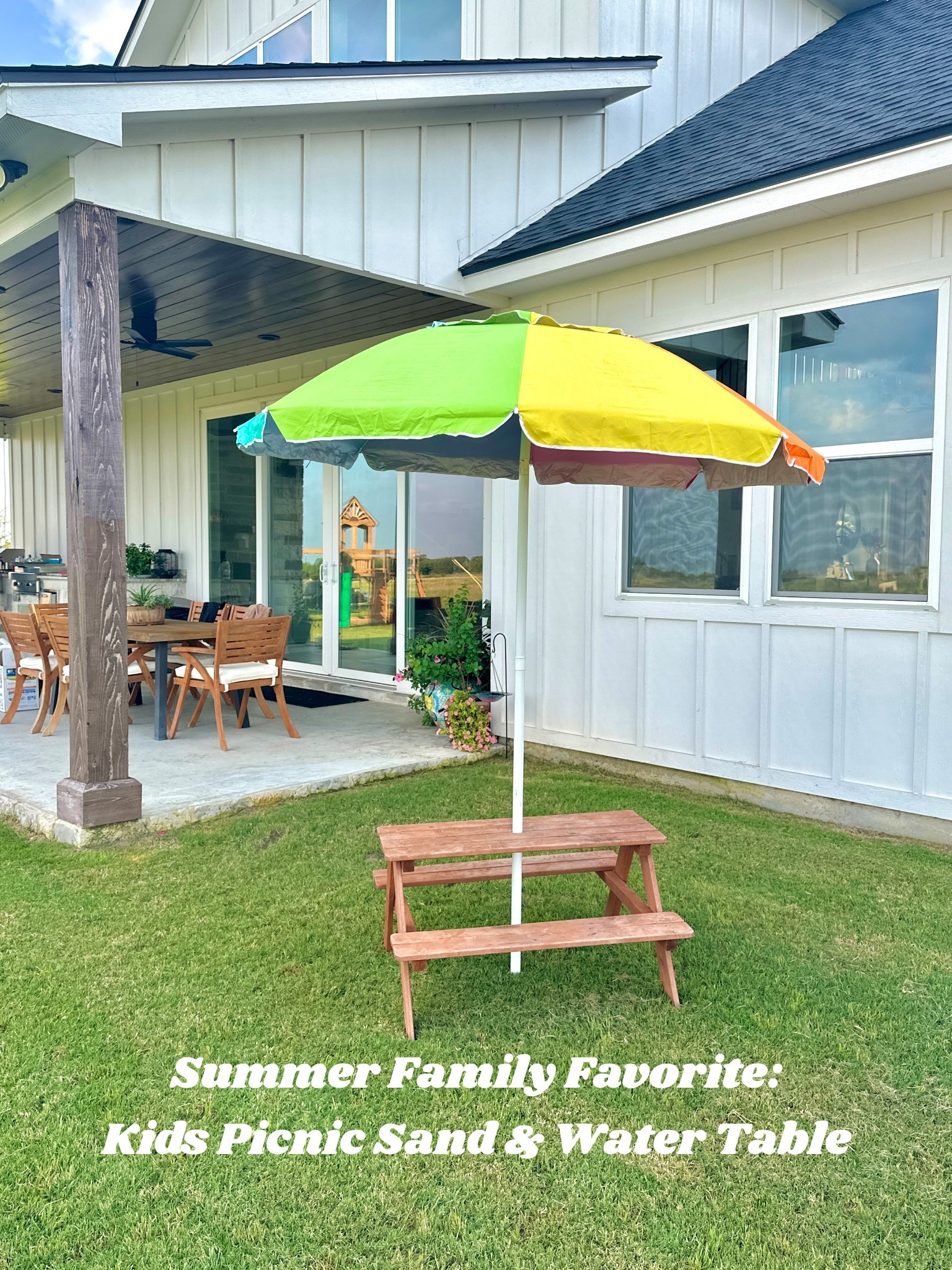 We love this table and umbrella set! They now make them with a sand and water table in the center. So neat!  

Home finds | summer | Amazon favorites | family must haves | kid play | sand box | outdoor activities 

#LTKKids #LTKFamily #LTKHome