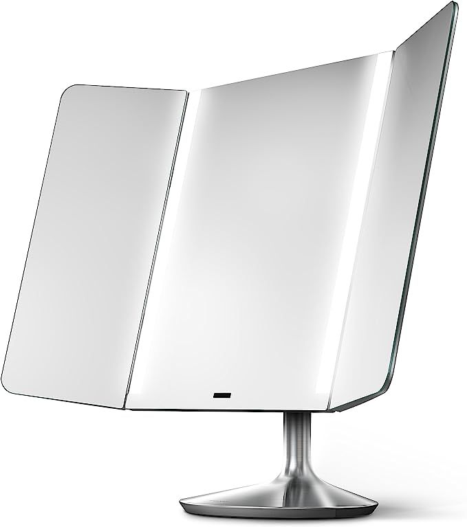 simplehuman Sensor Mirror Pro Wide View, Lighted Vanity Mirror, 1x Magnification, Adjustable Colo... | Amazon (US)