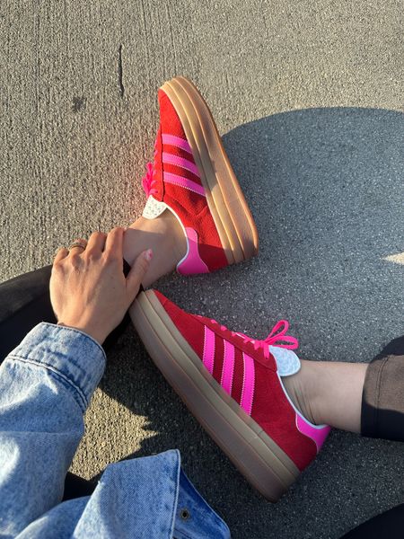 Summer shoes — adidas platform gazelles, the colors are incredible 

#LTKshoecrush #LTKstyletip #LTKtravel