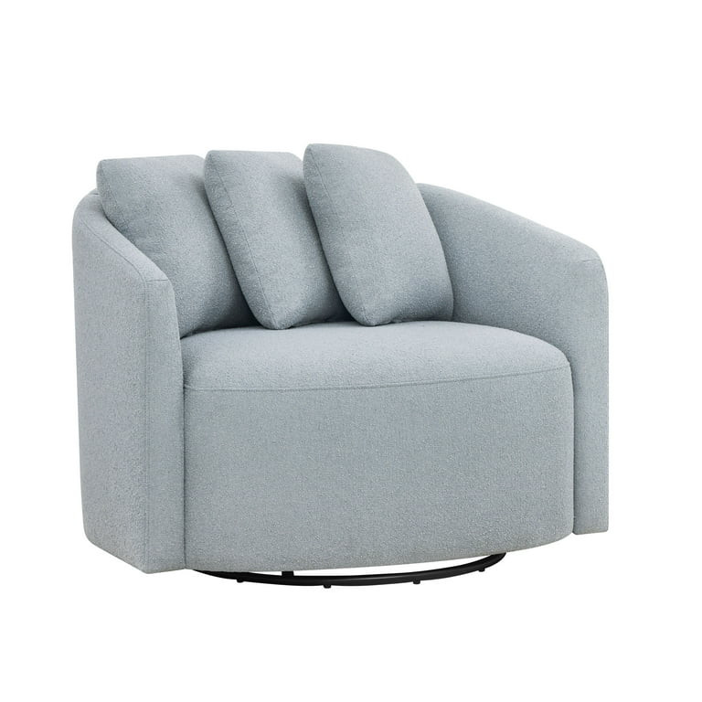 Beautiful Drew Accent Chair by Drew Barrymore, Cornflower Blue Boucle | Walmart (US)