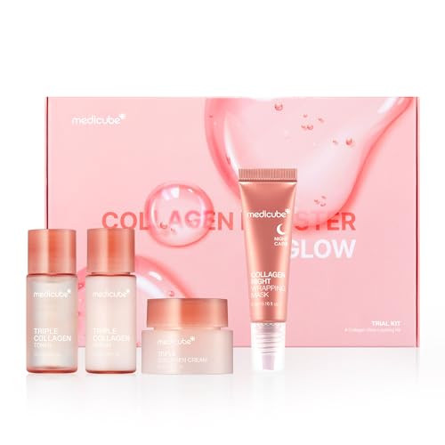 medicube Glass Skin Collagen Trial Kit | Korean Skincare Set and Kit | Gifts for women | 4-Step S... | Amazon (US)