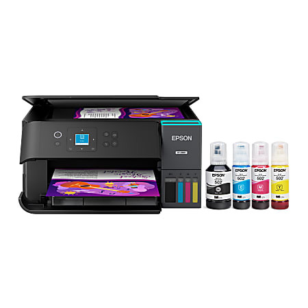 Epson EcoTank ET 2980 Wireless All in One Color Supertank Printer Black - Office Depot | Office Depot and OfficeMax 