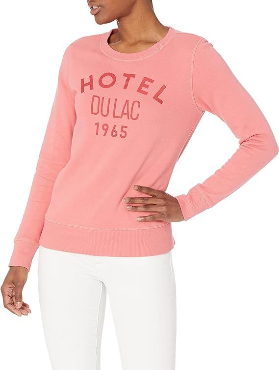 Amazon Essentials Women's Classic-Fit Long-Sleeve Graphic Crewneck Sweatshirt | Amazon (US)