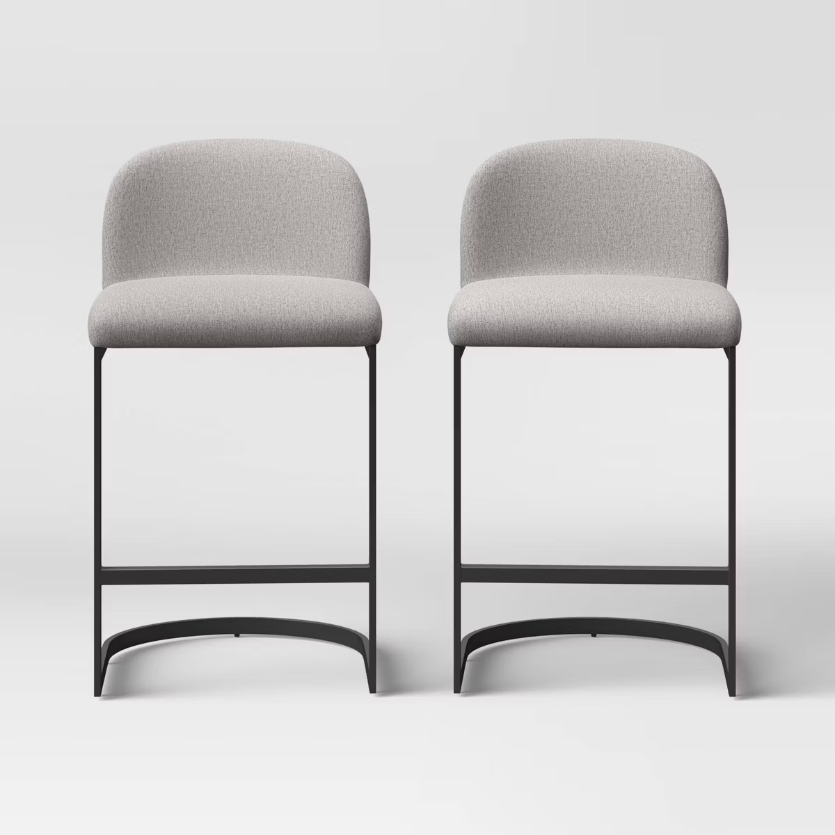 2pk Jules Cantilever Armless Upholstered Counter Height Barstool  - Threshold™ | Target