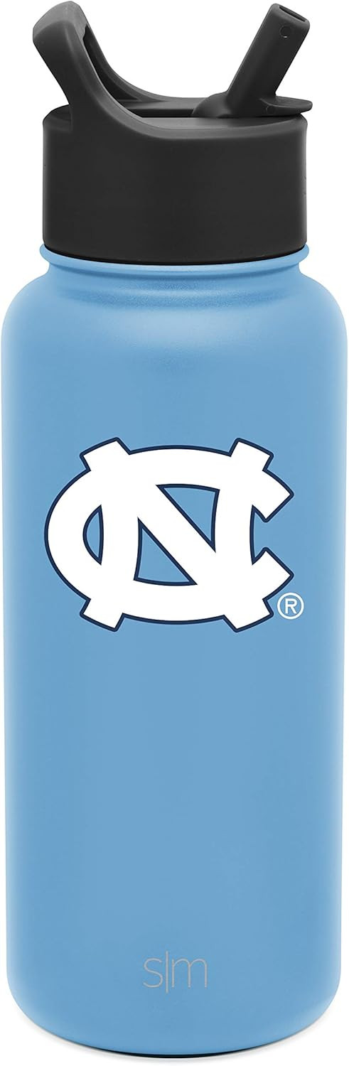 Simple Modern Officially Licensed Collegiate Stainless Steel Insulated Water Bottle with Straw Li... | Amazon (US)