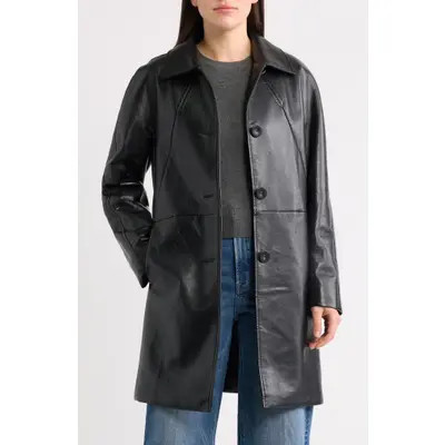 Bernardo Recycled Leather Jacket in Black at Nordstrom, Size X-Large | Nordstrom