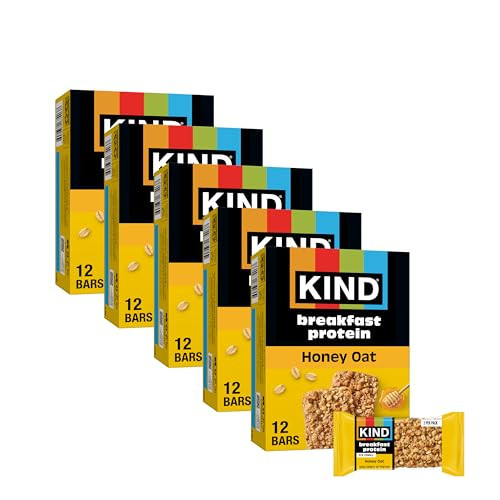 KIND Breakfast Protein Bars, Honey Oat, Gluten Free, Low Sodium, Healthy Snacks, 8g Protein, 30 Count (30 Packs of 2 Bars) | Amazon (US)