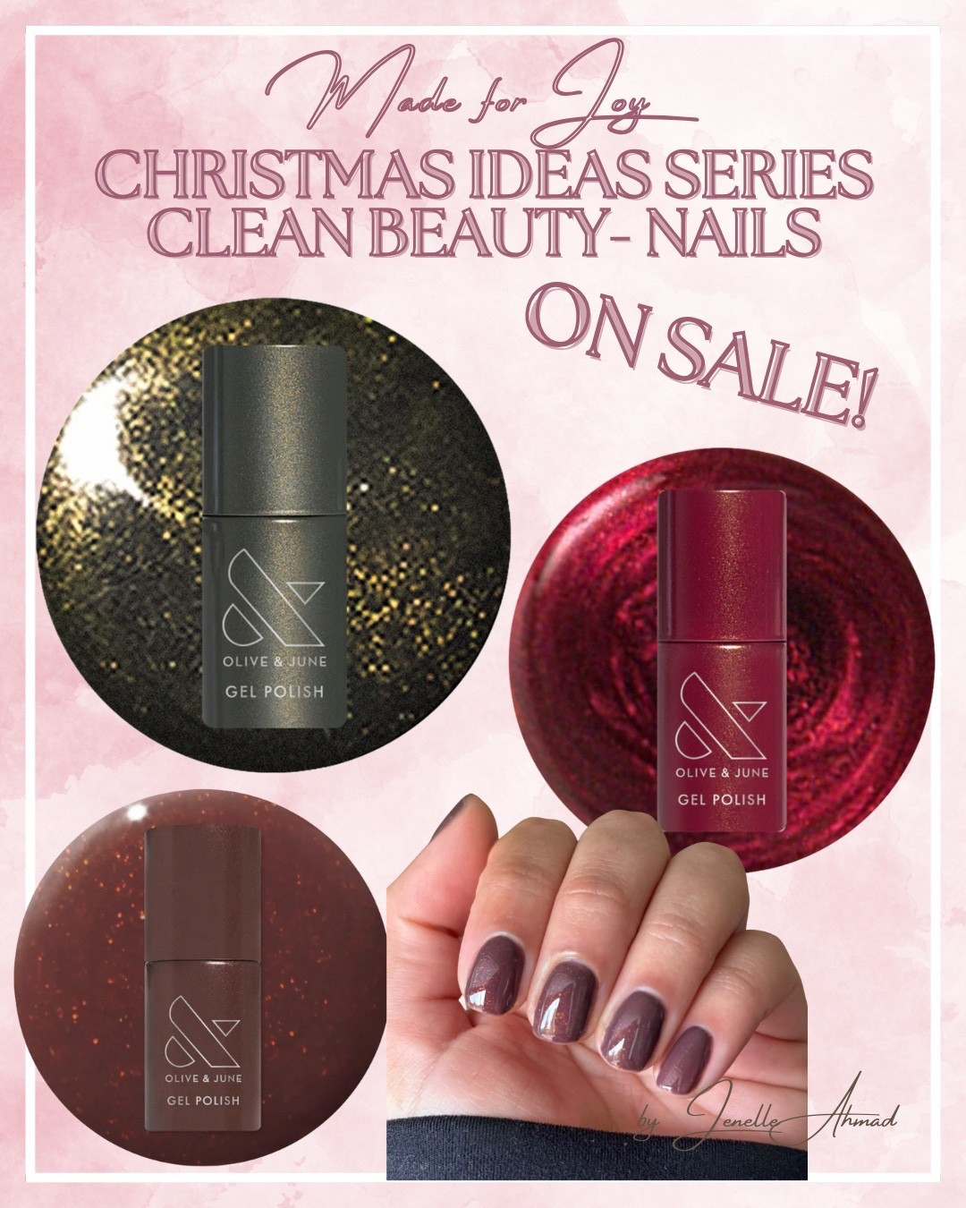 My Top 3 Favorite Colors for Gel from Olive and June - STILL on Black Friday sale! 25% off save yourself hundreds from getting gel in a salon. I get SO many compliments on the bottom left- Goal Getter ;) 

#LTKHoliday #LTKSaleAlert #LTKGiftGuide