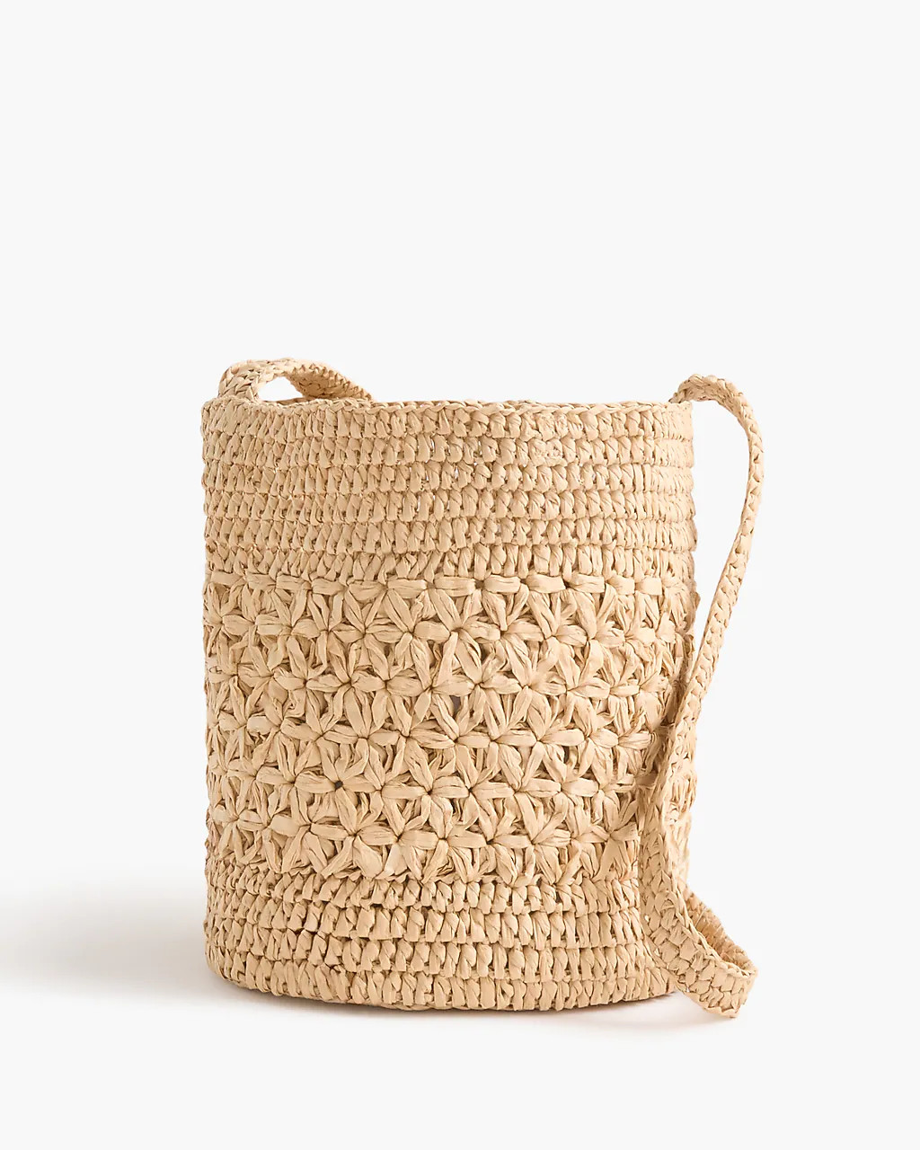 Floral woven bucket bag | J.Crew Factory