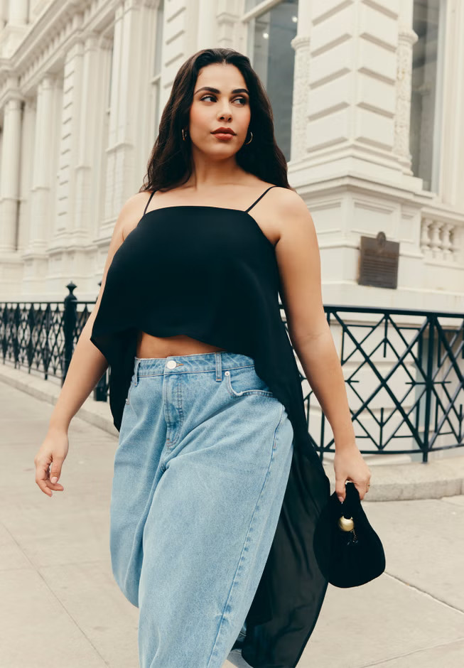 Cascading Crop Top | Eloquii