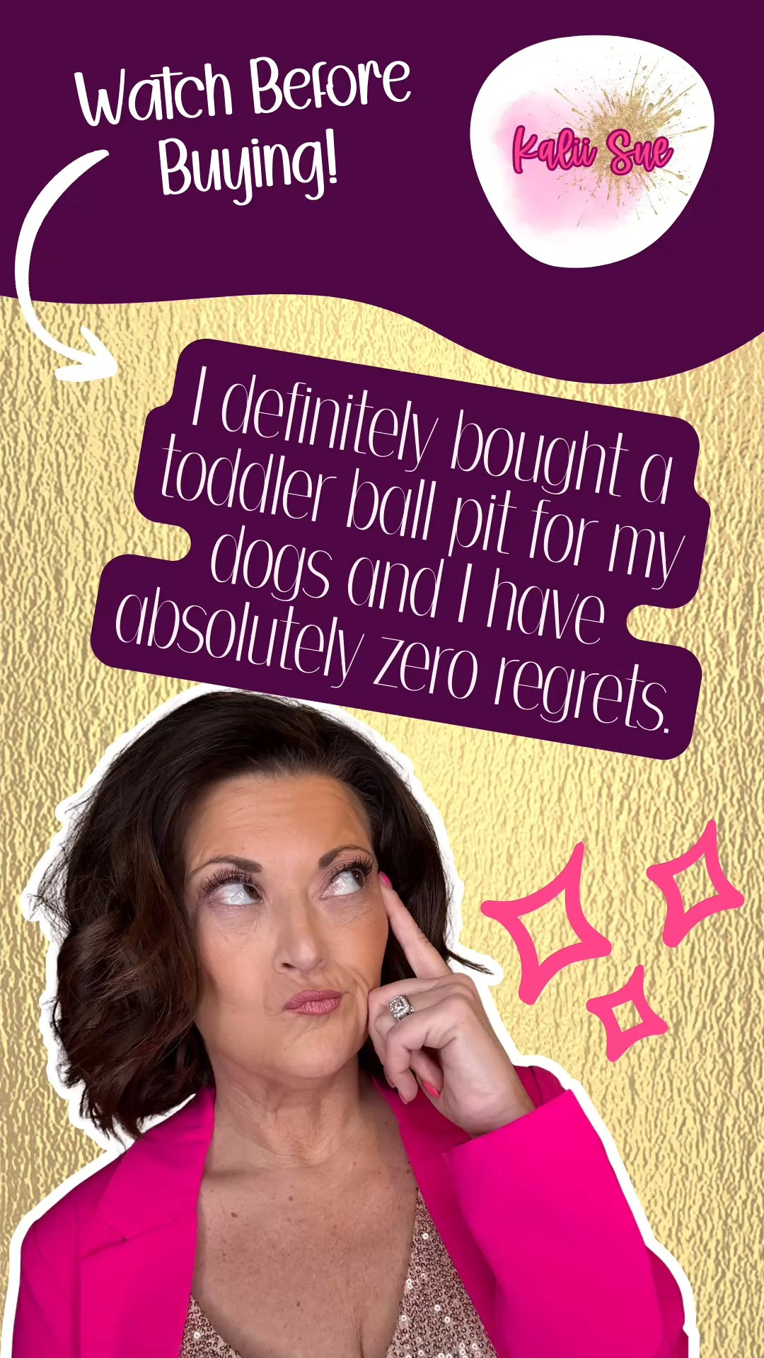 I bought a toddler ball pit off Amazon for my dogs who, as of right now, want absolutely nothing to do with it.

Set the whole thing up. Filled it with balls. Gibson sniffed it and left. Porter looked personally offended. Dolly refused to make eye contact. I have been hiding treats in the balls. I have been sitting next to it pretending to have the time of my life. I will not be giving up.

As a counselor I know you can't force the process. As a dog mom I am absolutely trying to force the process. Stay tuned. 🐾

Linked anyways because I believe in us! 

#dogmom #dogfinds 
 

#LTKHome