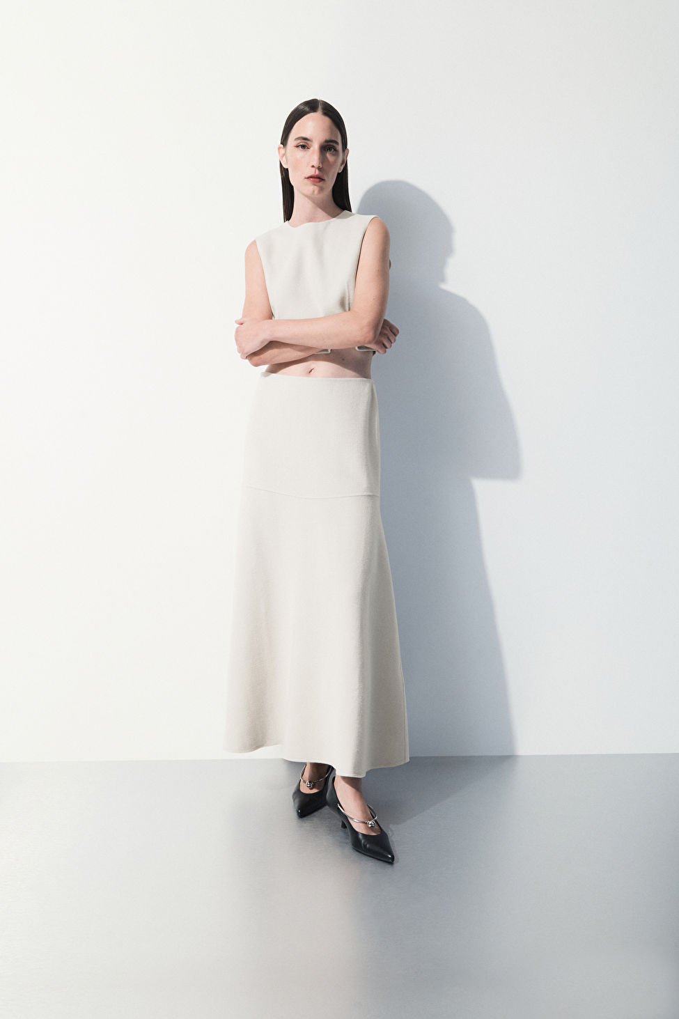 THE WOOL-BLEND MIDI SKIRT | COS UK