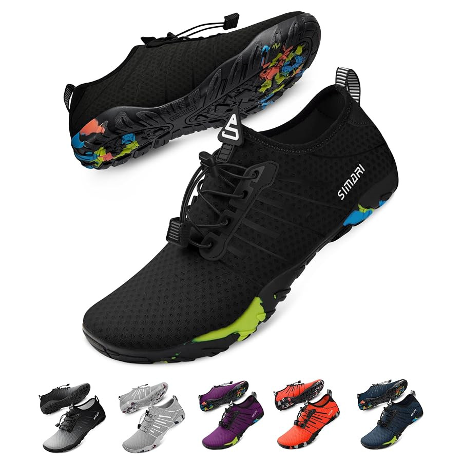 SIMARI Water Shoes for Women Men - Barefoot Quick-Dry Aqua Socks | Lightweight Swim Shoes for Sur... | Amazon (US)