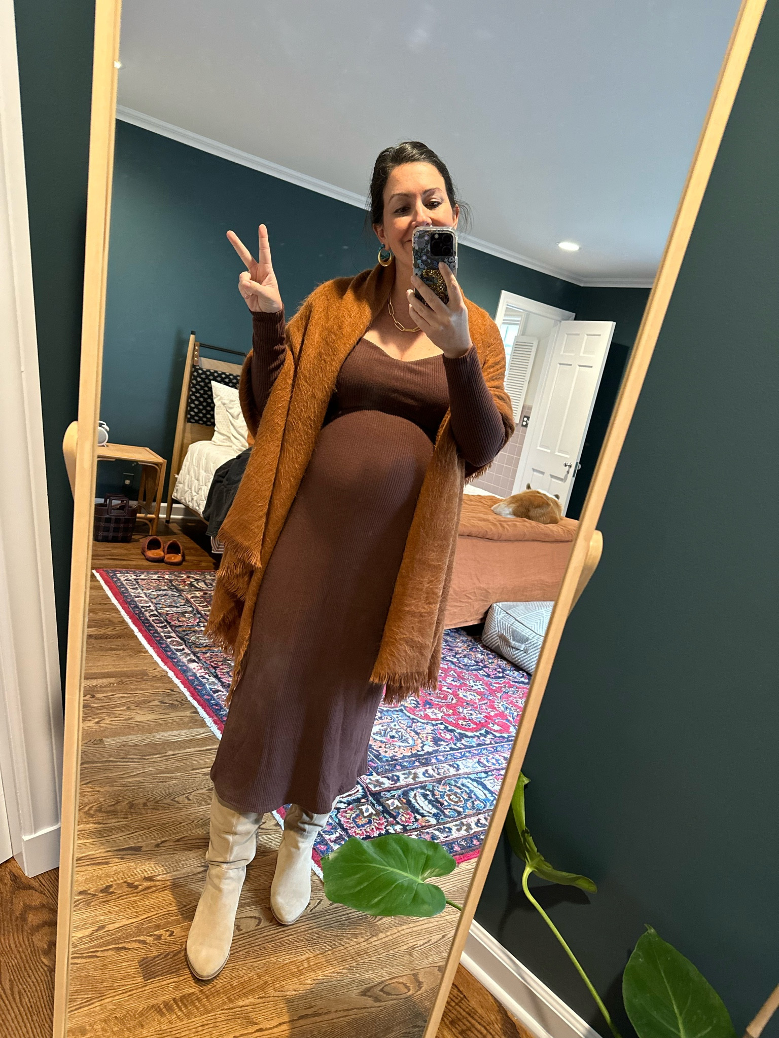 The comfiest maternity dress ever. 🤎🍂 Perfect for Thanksgiving!

#LTKbump #LTKSeasonal #LTKfindsunder50