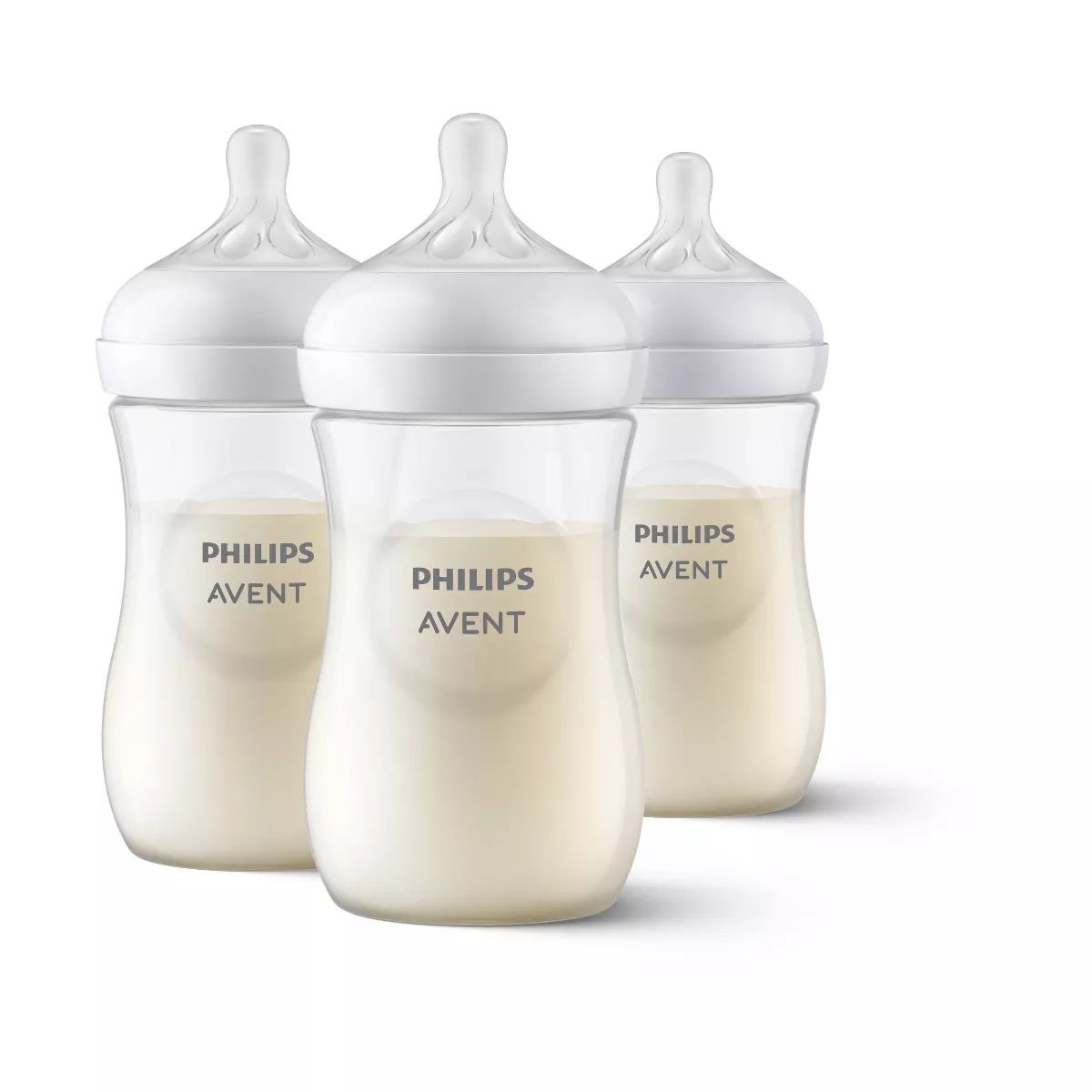 Philips Avent 3pk Natural Baby Bottle with Natural Response Nipple - Clear - 9oz | Target