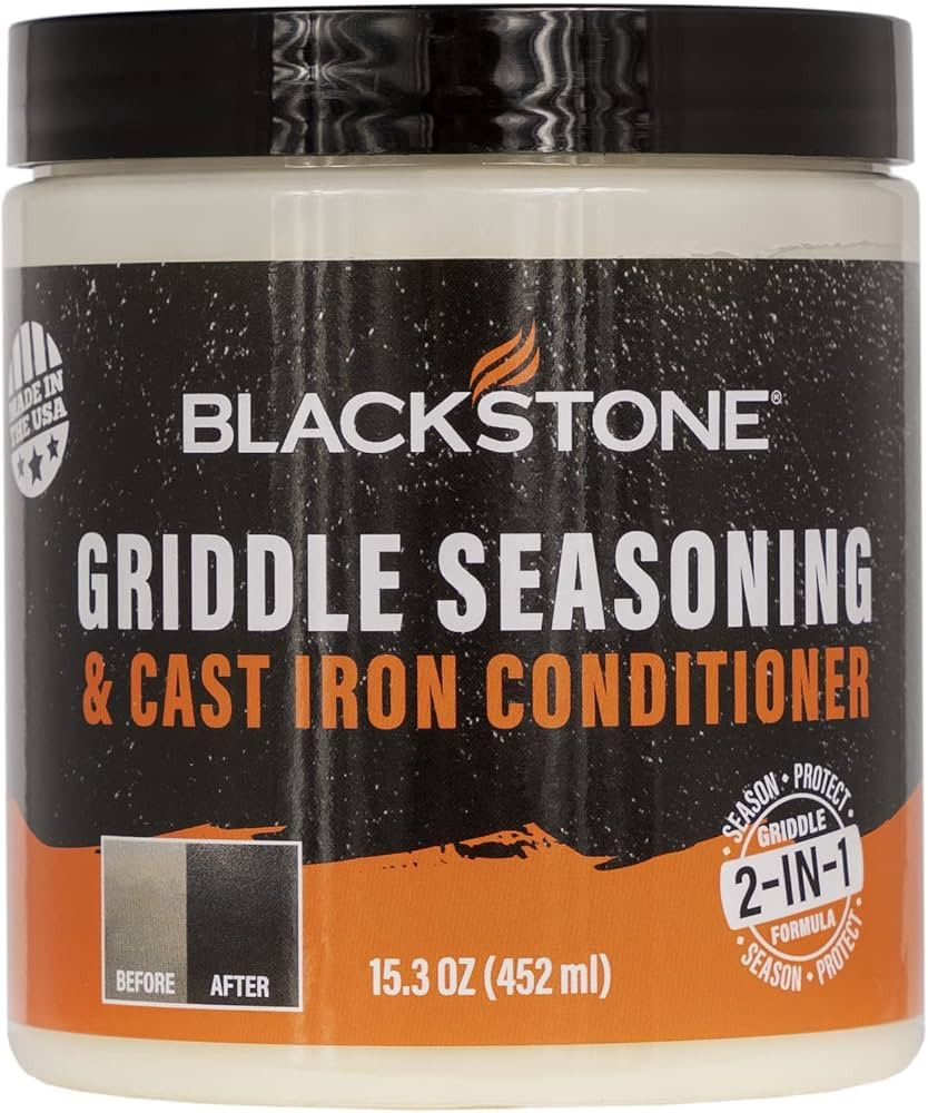Blackstone 4146 Griddle Conditioner Kit 2-in-1 Cast Iron Season Oil for Grill Grates, Skillet, Du... | Amazon (US)