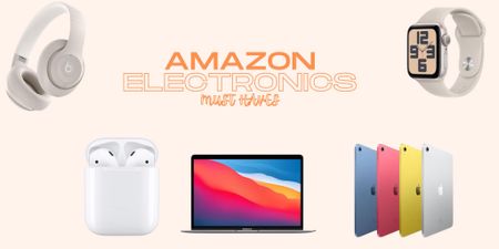 Amazon electronics must haves!!
*Mac book
*air pods
*beats
I phone
*perfect for gift

#LTKGiftGuide #LTKHoliday #LTKSeasonal