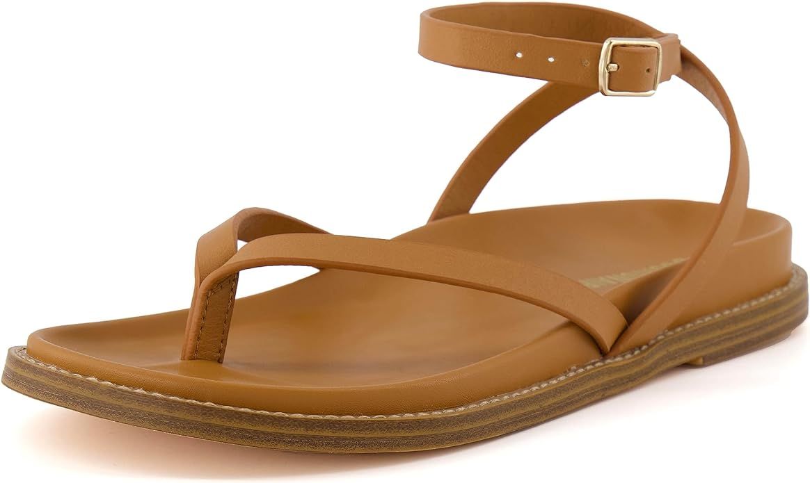 CUSHIONAIRE Women's Novel footbed sandal with +Comfort, Wide Widths Available | Amazon (US)