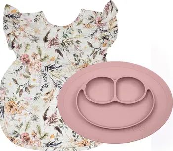 x BapronBaby Delilah Floral Apron & Feeding Mat Set | Nordstrom